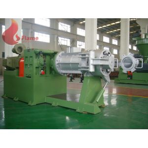 CE Hard Chrome Plating Single Screw And Double Die-head Plastic Filter Extruder For PVC