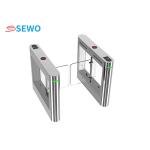 AC220V Employee Entrance Turnstile Glass Swing Turnstile with 304 Stainless