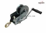 1136kg / 2500LBS 2 Gear Manual Hand Winch Hand Crank Gear Tool Fit Heavy Duty