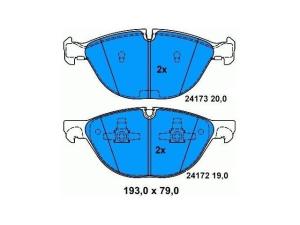 China X6 E71 BMW Front Brake Pads 34116778048 Rust Prevention Rustproof factory