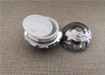 Shinny Silver Easy Packing Acrylic Jars For Cosmetics Ball Round Shape 30 / 50G