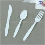 6inch Medium Weight White Disposable Plastic Cutlery Kits-Heavyweight Disposable