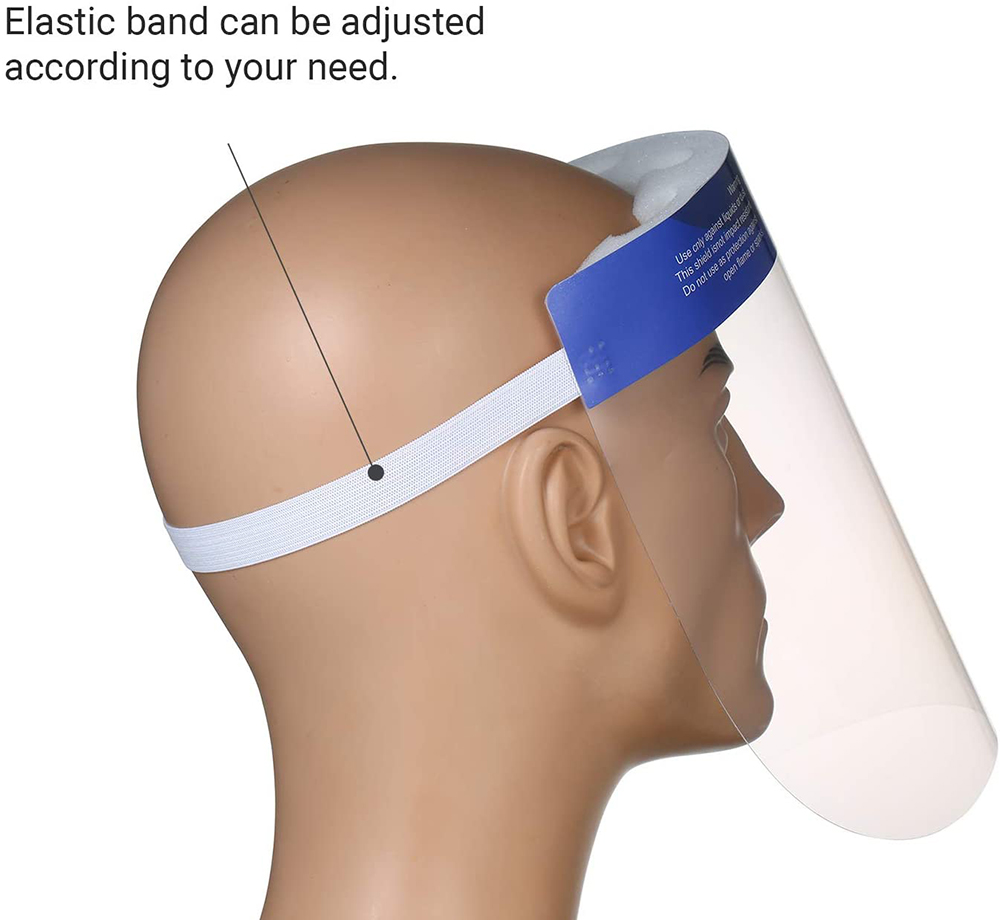 Non Wearing Pressure Plastic Face Shield , Chemical Resistant Face Shield Safe