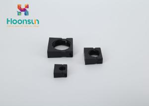 China AD25 Black / Grey Plastic Hose Clamps Corrugated Type For Flexible Pipe factory