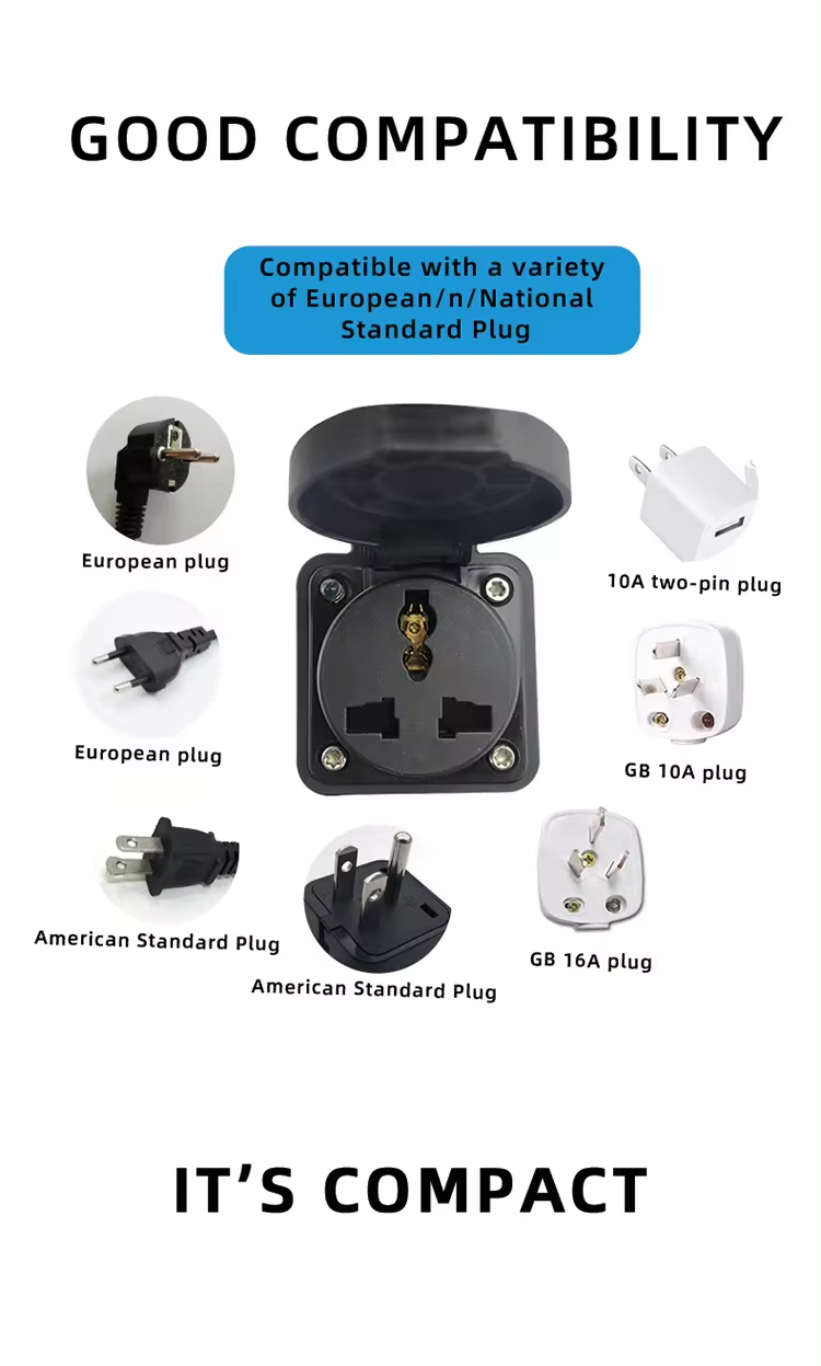 3.5kw TYPE2 Output Power Switch for Station 16A EV Discharger Head 220V TYPE2 Wireless Discharge Head in European Standard