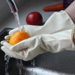 Reusable Unlined 30cm Rubber Cleaning Gloves Size S M L XL