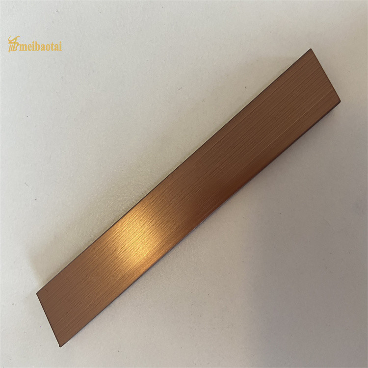 Antique Bronze / Brass Stainless Steel U Trim Decorative Wall Corner
