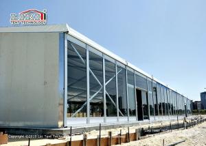 China Glass Wall 5M Semi Permanent Building Tents For Wedding Events factory