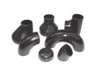 Carbon Steel Butt Weld Pipe Fittings Black Color High Strength Round Shape