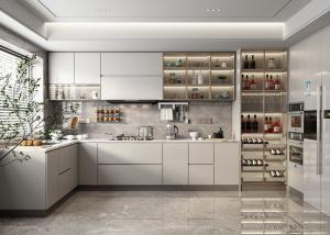 China Residential Hotel Projects Kitchen Units Kitchen Cabinets Design factory
