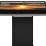 1080P Floor Standing Digital Signage Guilding MenuTemperded Glass Panel