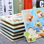 15cm Traffic 3d Wooden Block Puzzle Toys Montessori Block Set