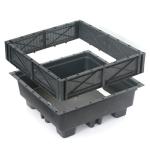 Extra Large Drip Tray for Garden Decoration 4 Square Units Plant Containers