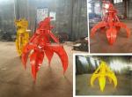 Longer Life-span High Efficiency Orange Peel Grapple Excavator Scrap Grab Bucket