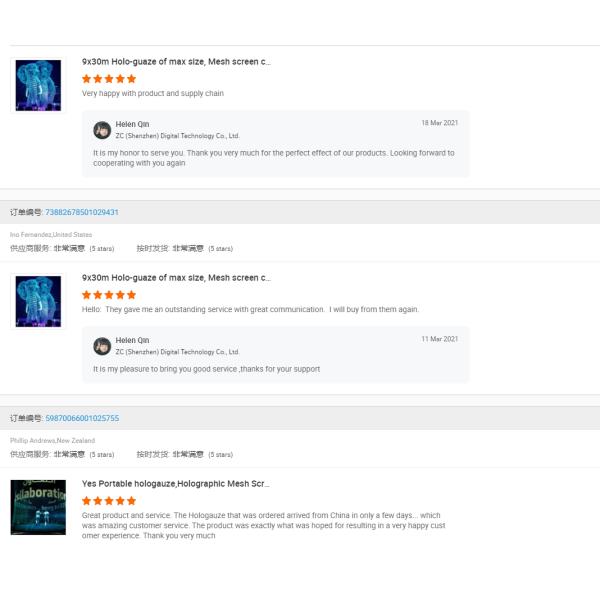 Holo Gauze Holographic Mesh Screen Eyelets Motorized 30m Length For Projection