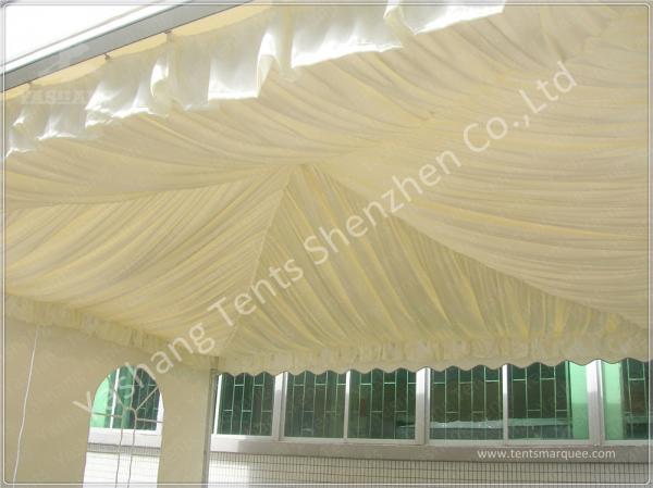 China Replacement Tent Parts Decorative Lining Satin Cloth / Trevira CS Material factory