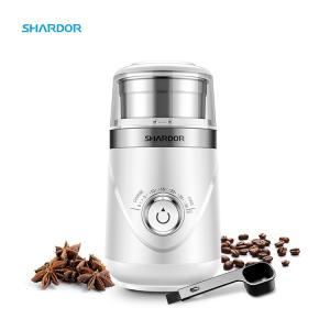 China Timing Knob Coffee Bean Grinder Stainless Steel Automatic Adjustable Burr Grinder factory