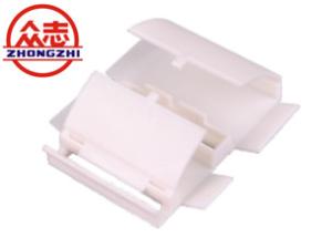 China Custom PBT Automotive Plastic Parts / White Wire Harness Protector factory