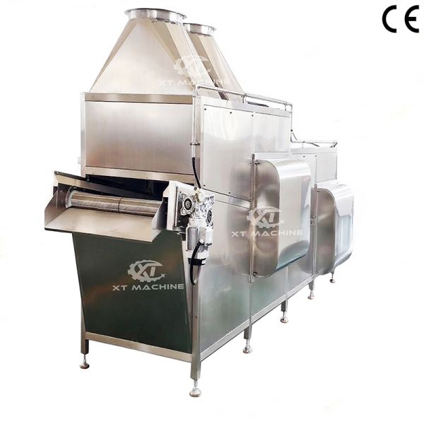 600-1800kg/h Automatic Peanut Cooling Machine Nuts Roasting Cooler LNG/LPG Gas Heating