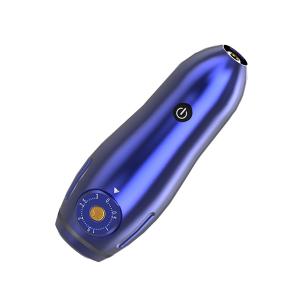 China Blue Color Short Tattoo Pen With Adjustable Needle Tattoo Machine For Body Art Professional Artists factory