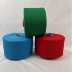 NE 12s/16s Red / Blue Recycled Cotton Yarn For Making Curtain