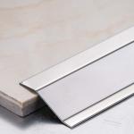 Custom 304 316L Stainless Steel Tile Trim Profiles 6mm 8mm 10mm Height
