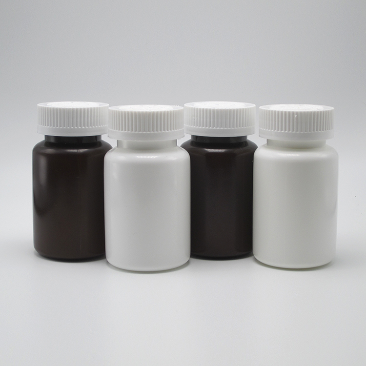 Custom Color 120ML HDPE White Black Empty Plastic Medicine Bottle for Pill Vitamin Capsule