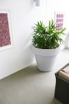 Large Resin Flower Vase Fiberglass Outdoor Pots Customizable Logo Size