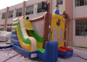 China Theme Park Inflatable Combo Toddlers Pirate Ship Bouncy Castle For Rent factory