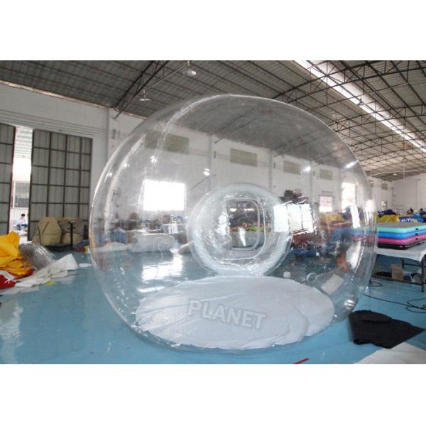4mDia Transparent Clear Inflatable Dome Bubble Camping Tent With Airtight Tunnel