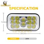 14 Bead White Yellow Aluminum 80V LED Headlight Bike Parts