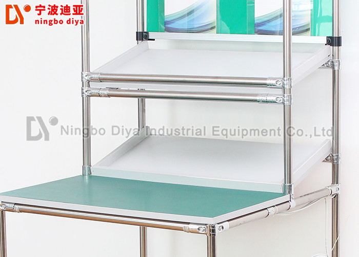Industrial Workshop Automated Production Line Work Table 28mm stainless steel Lean Tube Workbench for factory