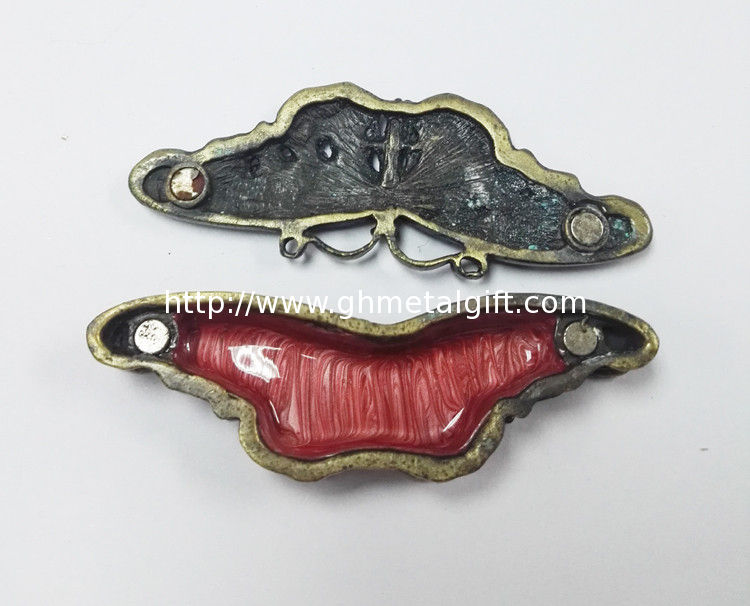 Butterfly trinket box metal necklace jewelry box
