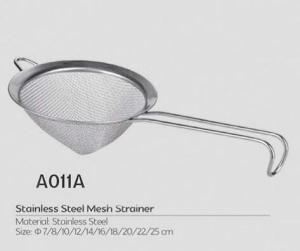 China Cheap design kitchen helper sieve strainer stainless steel fine mesh flour strianer factory