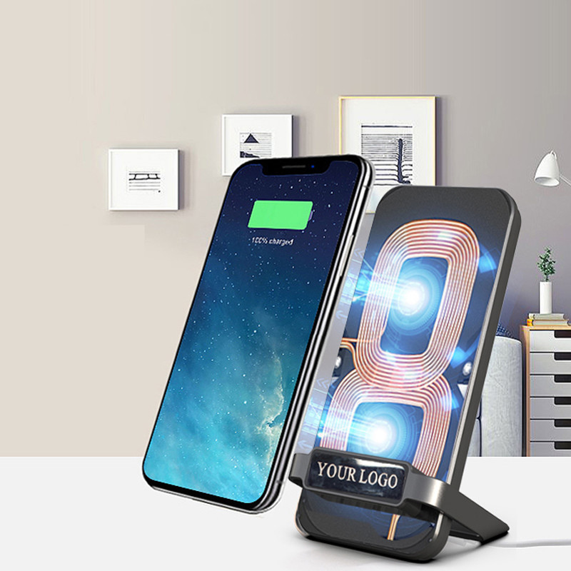 10w Qi Fast Phone Stand Desktop Wireless Charger Promotional Gift