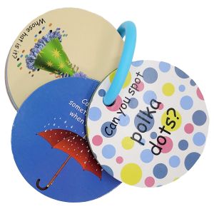 Grey Cardboard Custom Flash Card OEM Logo Cognitive Flashcard Printing