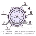 720P HD 1280x720 Waterproof Sport Watch DVR with 4G Memory, Stainless Steel