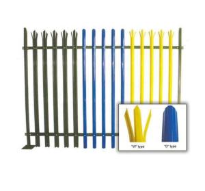 China Commercial Steel Palisade Fencing D Section / W Section Type Versatile Design factory