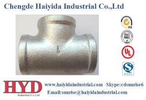 China TEE galvanized malleable iron pipe fitting cast iron UL factory factory