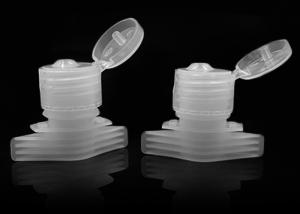 China HDPE Plastic Spout Nozzle In 20/410 Flip Top Bottle Cap For Sanitizer Doypack factory