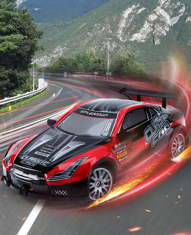 1 20 Children's Electric Model Toy with Speed Drift Racing Car Function and 4 Channels