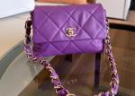 17cm Length Chain Shoulder Bag Daily Travel With Shallow Gold Hardware
