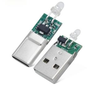 China Brass Copper USB Type C Male Connector With LED Light For SAMSUNG HUAWEI factory