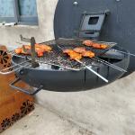 Antirust Folding Outdoor Portable Bbq Grill 21.75 Inch Diameter Fire Bowl