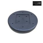 Roundness 330mm Diameter 70mm Thick Black PU Chair Cushion Pad For Bar Chair