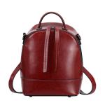 Vintage School Bag Cowhide Backpacks for Women Newest Genuine Cow Leather Double