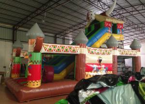 China Double Stitching Inflatable Indian Large Bounce House , Fun City Inflatables 8 X 5 X 6m factory