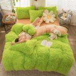 European and American Style Solid Color Thickened Warm Mink Velvet Duvet Bedding