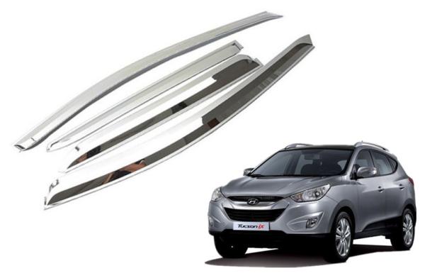 Chrome Sun Visors Vent Shade for IX35 2009-2013 Hyundai New Tucson Rain Window