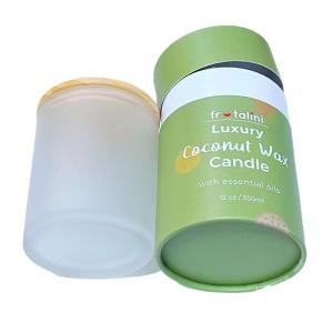 China Perfume Candle Fragrance Cylindrical Paper Tube Packaging Customized Logo Accepted Solution factory